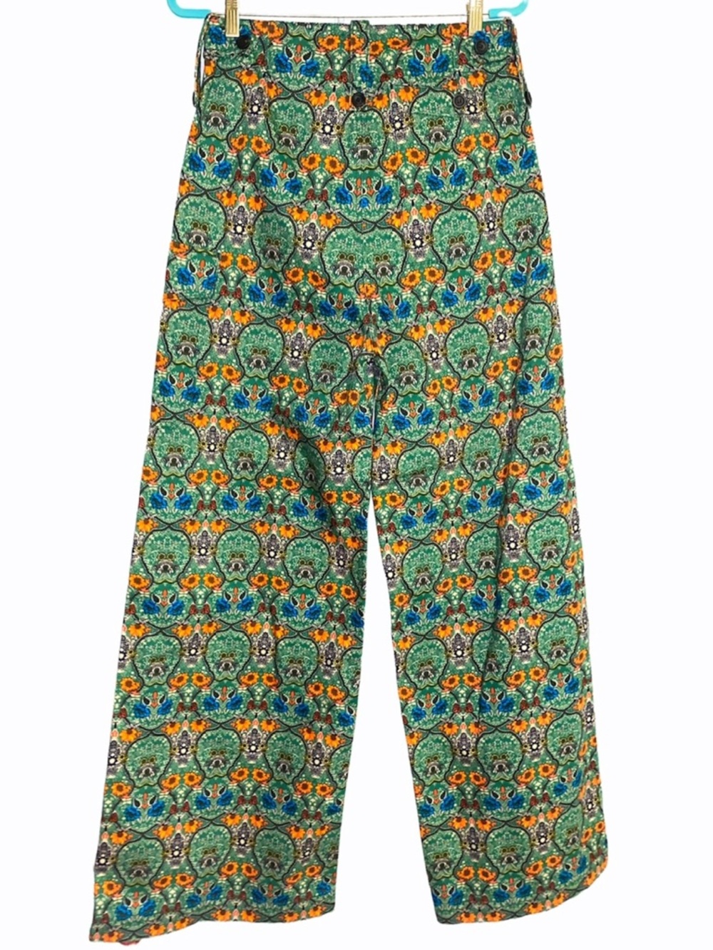 Miu Miu Runway Collection Colorful 70s Floral-Print Wide-Leg Pants, Stunning - Picture 5 of 13